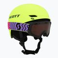 Kinder-Skihelm SCOTT Keeper 2 + Skibrille Witty neon yellow
