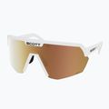 Sonnenbrille SCOTT Sport Shield LS white matt/amp ls gold chrome
