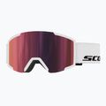 Skibrille SCOTT Shield white/amp red chrome