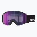 Skibrille SCOTT Shield LS black/amp ls blue chrome