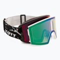 Skibrille SCOTT React Light Sensitive granite black/white/amp red chrome