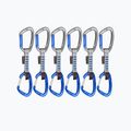 Mammut Crag Keylock Wire Kletterausdrücke 10 cm Indicator Quickdraws 6 Stück blau.