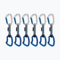 Mammut Crag Keylock Indikator Klettern Express Set 6 Stück Silber Ultramarin