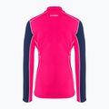Damen-Trekking-Sweatshirt MMMUT Aenergy ML Half Zip Pull rosa und marineblau 2