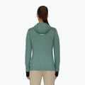 Mammut Damen-Fleece-Sweatshirt Taiss Light ML Hooded dunkel jade/schwarz 2