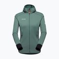 Mammut Damen-Fleece-Sweatshirt Taiss Light ML Hooded dunkel jade/schwarz 9