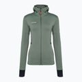 Mammut Damen-Fleece-Sweatshirt Taiss Light ML Hooded dunkel jade/schwarz 5