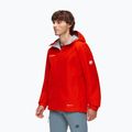 Herren Mammut Crater Light HS Hooded Regenjacke rot 3