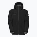 Herren Mammut Linard Light HS Regenjacke mit Kapuze schwarz