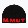 Wintermütze Mammut Logo black 2