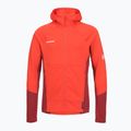 Herren Sweatshirt Mammut Taiss ML Hooded mammut red/dark mammut