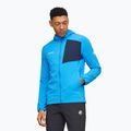 Herren-Trekkingsweatshirt Mammut Madris Light ML Hooded Jacket Men glacier blue/marine