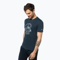 Herren-T-Shirt super.natural Landi Tee blueberry/vapor grey