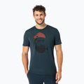 Herren-T-Shirt super.natural Sailor Tee blueberry/jet black/high risk red