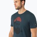 Herren-T-Shirt super.natural Sailor Tee blueberry/jet black/high risk red 2