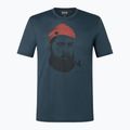 Herren-T-Shirt super.natural Sailor Tee blueberry/jet black/high risk red 3