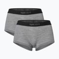 Damen Thermo-Boxershorts super.natural Tundra 175 Hipser 2er Pack cashmere grey melange/cashmere grey melange