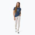 Damen-T-Shirt super.natural Flower Boots Tee ocean blue/feather grey 2