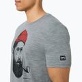 Herren T-Shirt super.natural Sailor Tee cashmere grey mel/jet black /high risk red 3