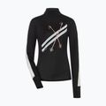 Damen-Longsleeve super.natural KryTeeede Col T-Neck Light jet black/white/mountain trail gl/white 4