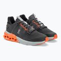 Herren Laufschuhe On Cloudnova Flux schwarz/flame 5