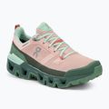 Damen-Trekkingstiefel On Cloudwander Wasserdicht rosa-grün 7398278