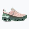 Damen-Trekkingstiefel On Cloudwander Wasserdicht rosa-grün 7398278 2