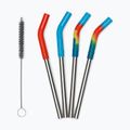 Trinkhalme KLEAN KANTEEN Straw 8 mm Short 4 pcs. multi colored
