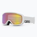 Skibrille Giro Cruz white wordmark/ yellow boost