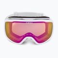 Damen-Skibrille Giro Moxie weißer Kern hell/bernsteinfarben/gelb 3