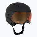 Damen-Skihelm Giro Aria Spherical mattschwarz/vivid cooper