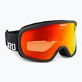 Giro Roam schwarz wordmark/amber scarlet/yellow Skibrille 2