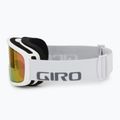 Skibrille Kinder Giro Stomp white wordmark/ amber pink 4