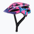 Giro Raze Kinder Fahrradhelm Beere blaue Blumen 3