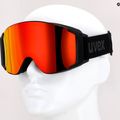 Skibrille UVEX G.gl 3 TOP black mat/mirror red polavision/clear 55/1/332/213 10