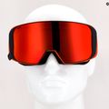 Skibrille UVEX Saga TO fierce red mat/mirror red laser/gold lite/clear 55/1/351/33 13
