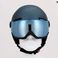 Skihelm Alpina Arber Visor Q Lite petrol/green matt 15