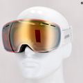 Skibrille Alpina Granby QV white gloss/gold sph 5