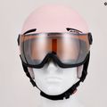 Skihelme für Kinder Alpina Zupo Visor Q-Lite rose matt 14