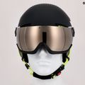 Skihelme für Kinder Alpina Zupo Visor Q-Lite charcoal/neon matt 14