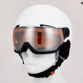 Skihelm Alpina Arber Visor Q Lite white matt 10