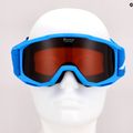 Skibrille für Kinder Alpina Piney blue matt/orange 9