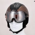 Skihelm CASCO SP-2 Carbonic Visor braun 07.3733 11