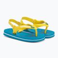 Havaianas Baby Brasil Logo II Badelatschen weiß/blau/grün/gelb 4