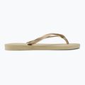 Damen Havaianas Slim sandgrau / hellgoldene Flip Flops 2