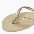 Damen Havaianas Slim sandgrau / hellgoldene Flip Flops 7