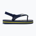 Havaianas Baby Brasil Logo II marineblau / zitrusgelb Kindersandalen 2