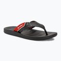 Herren RIDER Free Mix Zehensteg Flip Flops schwarz/rot