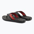 Herren RIDER Free Mix Zehensteg Flip Flops schwarz/rot 3