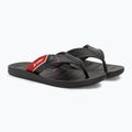 Herren RIDER Free Mix Zehensteg Flip Flops schwarz/rot 4